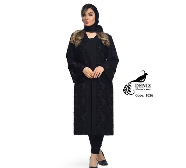 عکس مانتو حریر استین کلوش