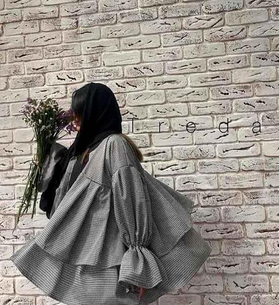 عکس مانتو کمر چین دار