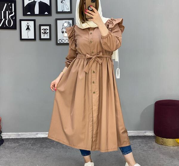 عکس مانتو استین چین دار