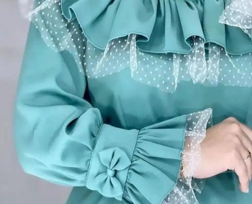عکس مانتو استین چین دار