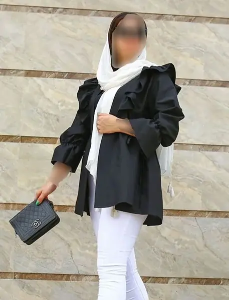 عکس مانتو استین چین دار
