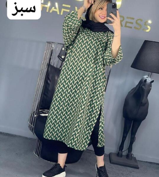 عکس مانتو جدید بلند چاک دار