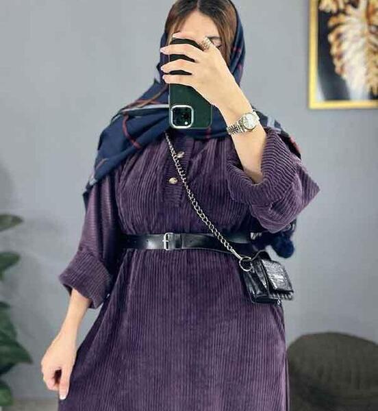 عکس مانتو جدید بلند چاک دار