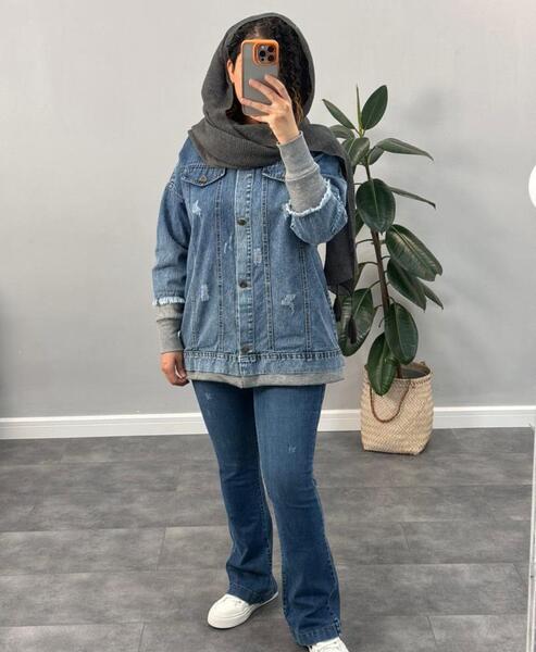 عکس مانتو شلوار جین