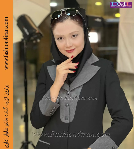 عکس مانتو شلوار طوسی