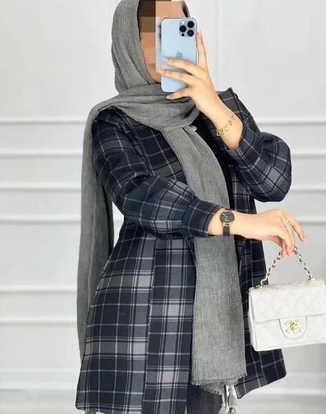 عکس مانتو پاییزه چهارخونه