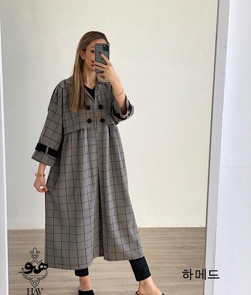 عکس مانتو پاییزه چهارخونه