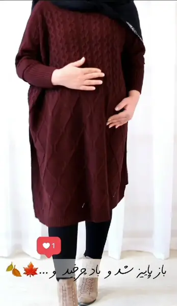 عکس مانتو پانچ بارداری