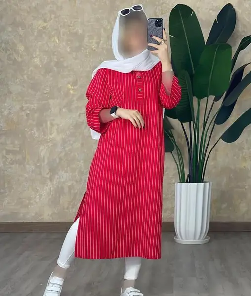 عکس مانتو بلند ساده و شیک