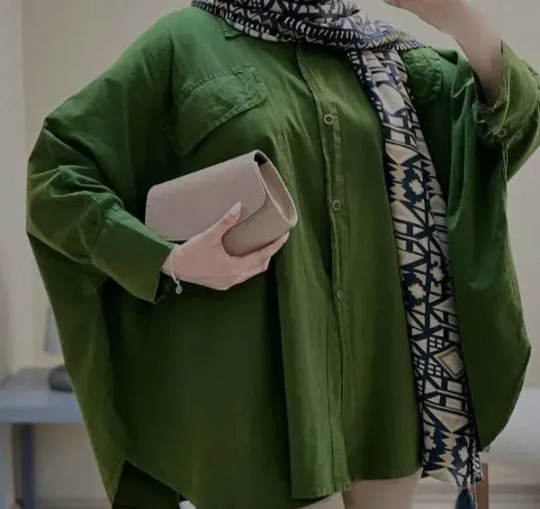عکس مدل مانتو استین کیمونو