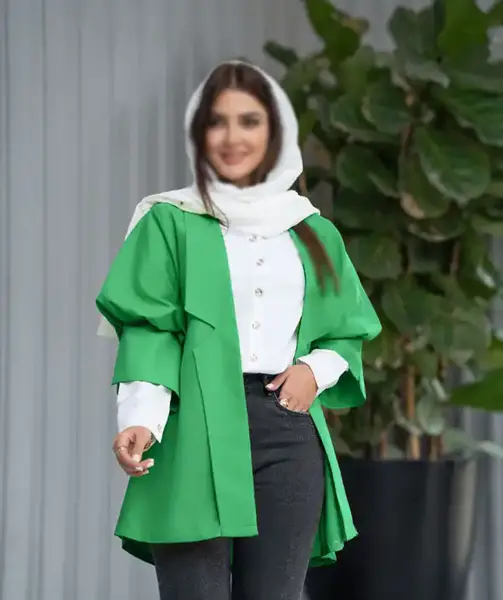 عکس مدل مانتو آستین پفی