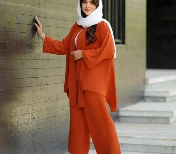 عکس مانتو شلوار ابروبادی دخترانه