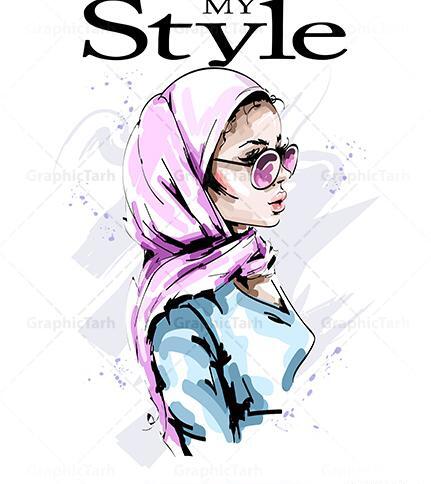 عکس گرافیکی دختر فانتزی