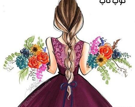 عکس فانتزی دخترانه گل