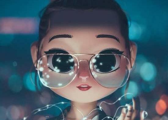 عکس فانتزی دخترانه عینکی