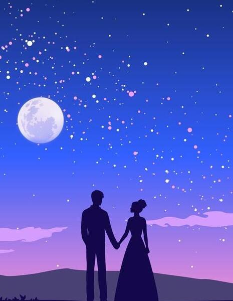 عکس پس زمینه فانتزی عاشقانه دخترانه