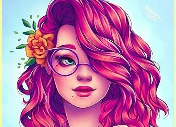 عکس های دختر صورتی فانتزی