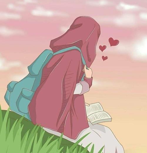 عکس دختر کارتونی فانتزی با حجاب