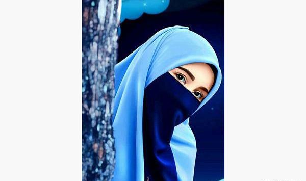 انیمه عکس فانتزی دختر با حجاب برای پروفایل