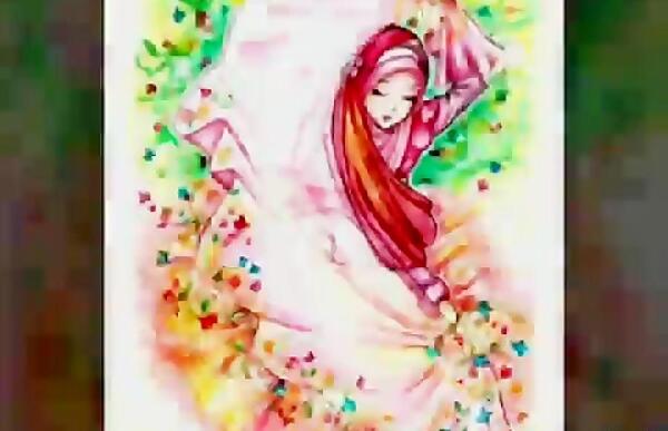 انیمه عکس فانتزی دختر با حجاب برای پروفایل