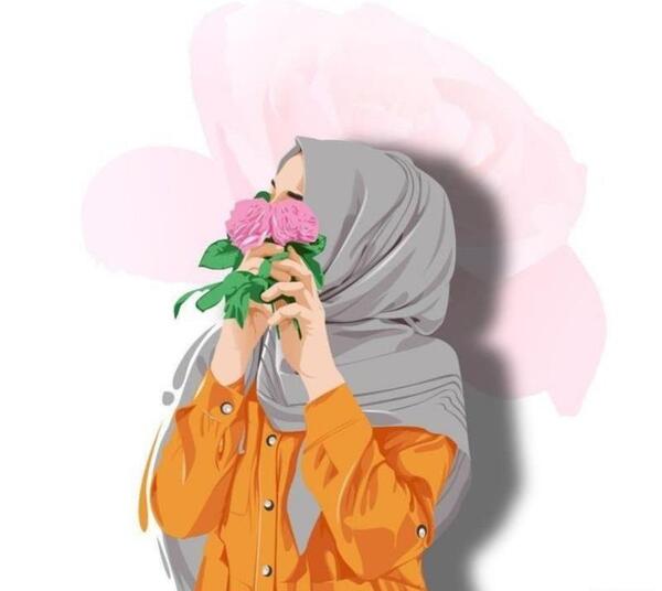 انیمه عکس فانتزی دختر با حجاب برای پروفایل