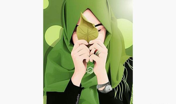 انیمه عکس فانتزی دختر با حجاب برای پروفایل