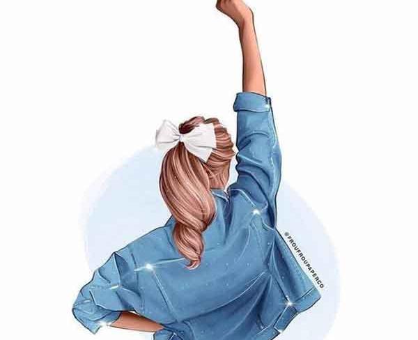 عکس کیوت فانتزی دخترانه اکلیلی سبز