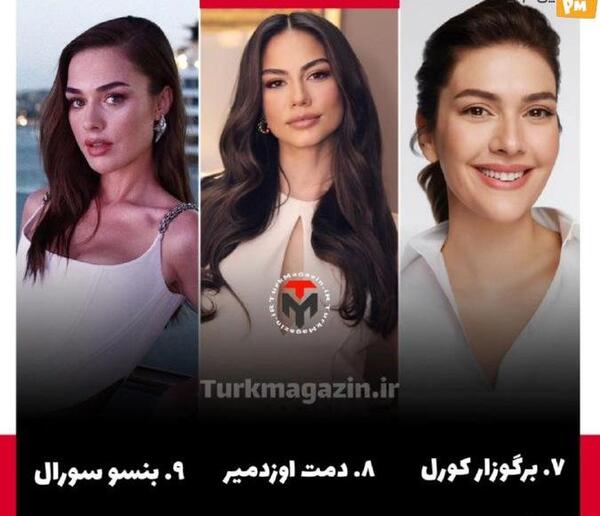 عکس زیباترین دختر بازیگر ترکیه
