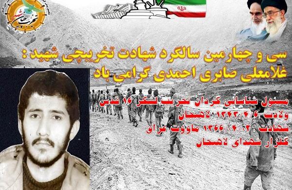 عکس شهید محمد صابری