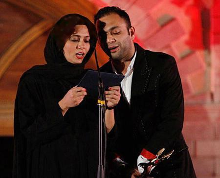 عکس صابر ابر و همسرش