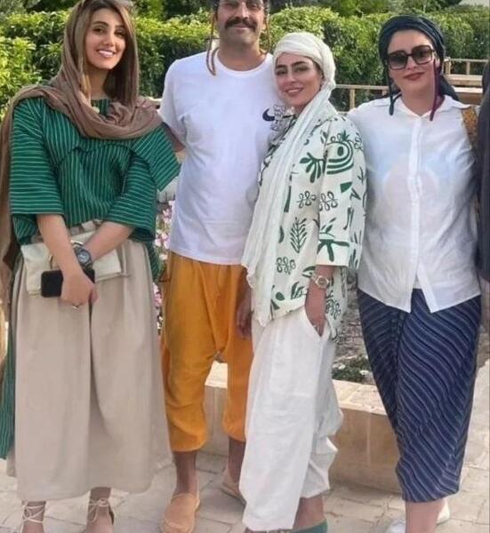 عکس صابر کاظمی و همسرش