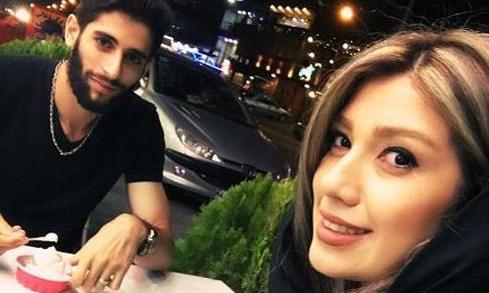 عکس صابر کاظمی و همسرش