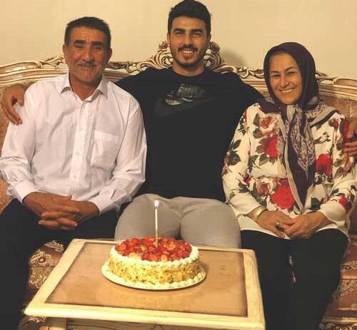عکس صابر کاظمی و همسرش