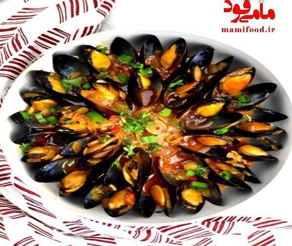 عکس صدف سرخ شده