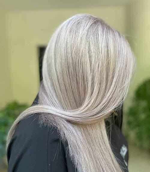 عکس رنگ موی صدفی