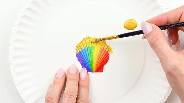 عکس نقاشی صدف برای کودکان