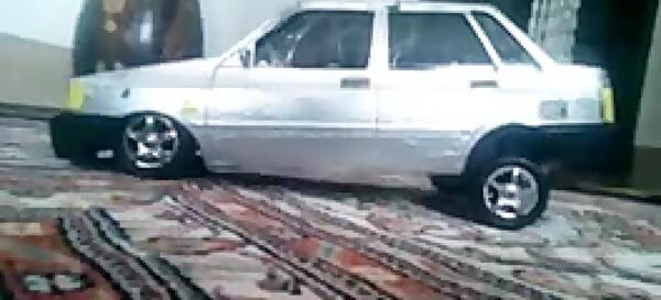 عکس پراید صبا نقره ای