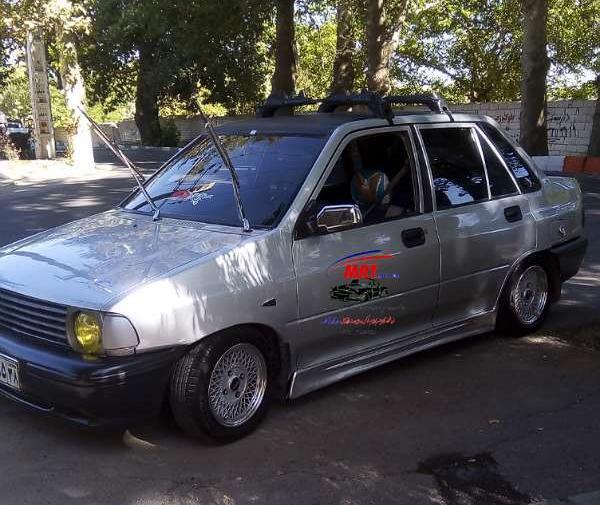 عکس پراید صبا سفید اسپرت
