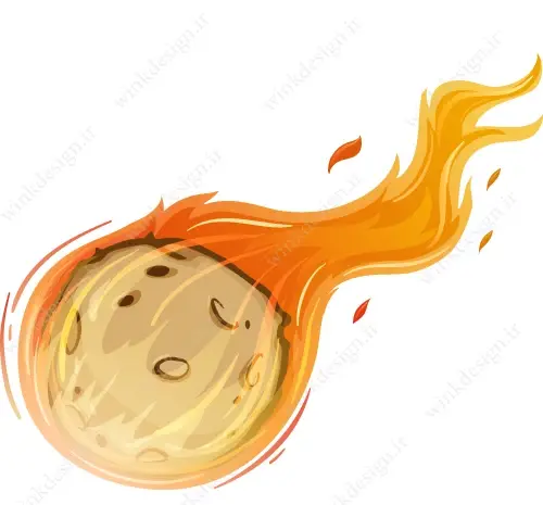 عکس کارتونی شهاب سنگ