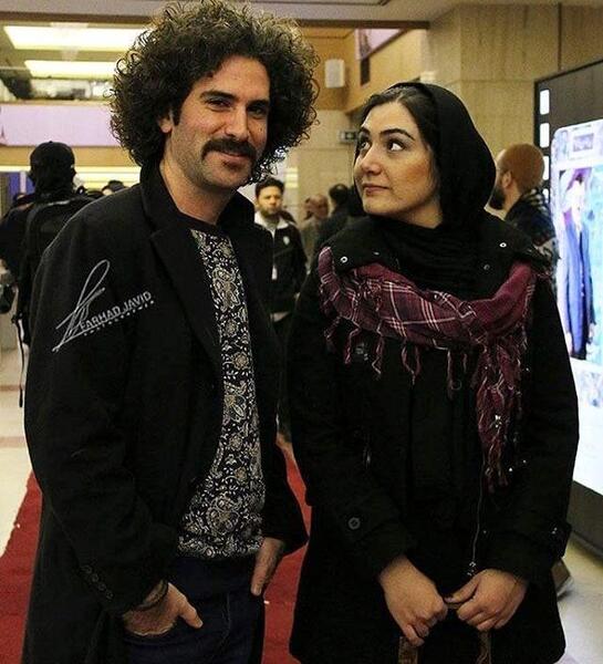 عکس هوتن شکیبا با همسرش