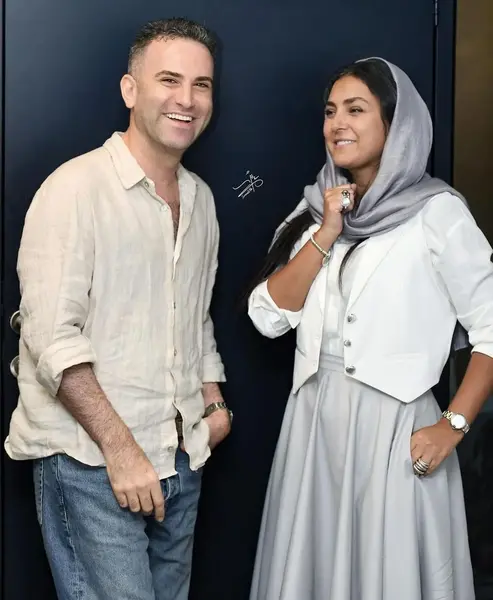 عکس هوتن شکیبا با همسرش
