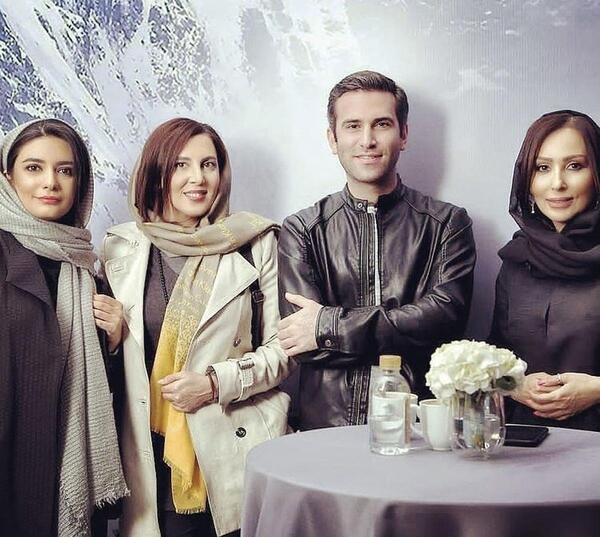 عکس هوتن شکیبا با همسرش