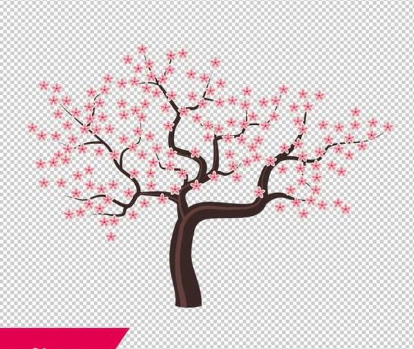 عکس درخت شکوفه دار طبیعی