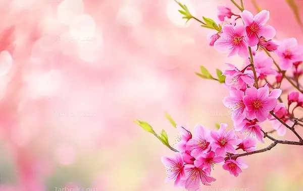 عکس درخت شکوفه صورتی