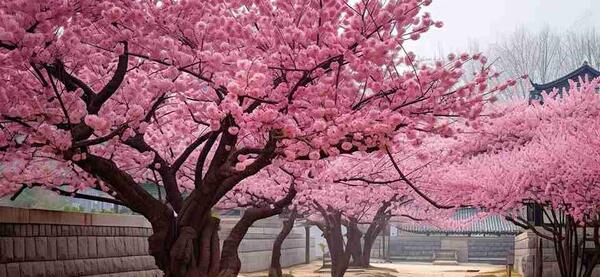 عکس شکوفه های گیلاس کره