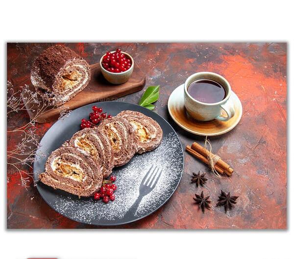 عکس شیرینی خامه ای رولتی