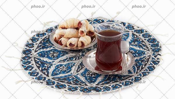 عکس چایی و شیرینی