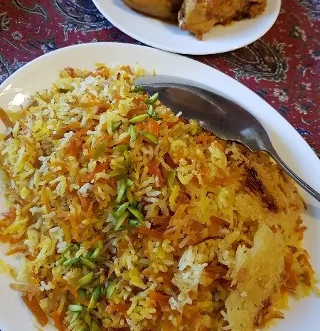 عکس شیرین پلو با مرغ