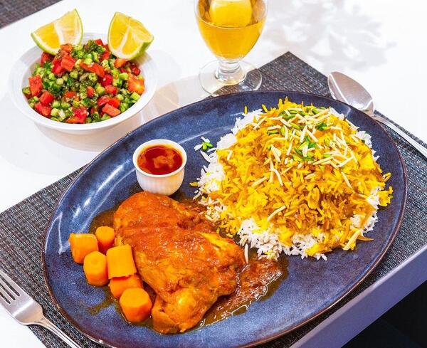 عکس شیرین پلو با مرغ