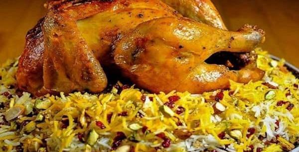 عکس شیرین پلو با مرغ